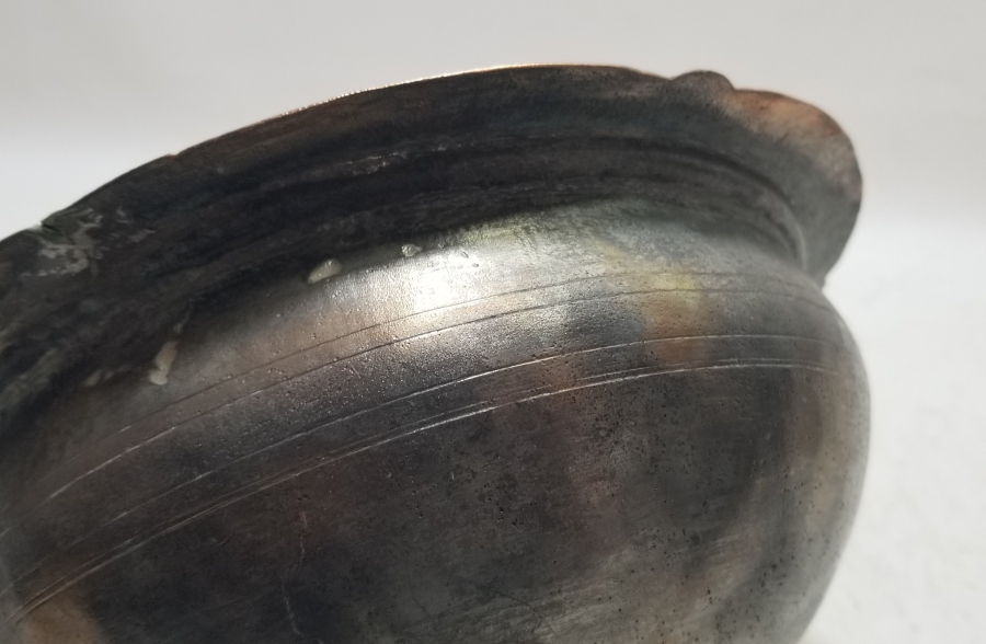 ÜZERİ YAZILI OSMANLI DÖNEMİ KAPAKLI ÇORBA KASESİ