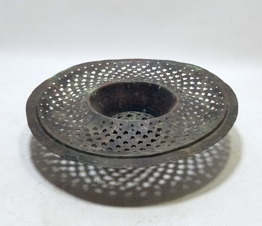 TESTERE İŞÇİLİKLİ OSMANLI DÖNEMİ BAKIR İBRİK SÜZGECİ