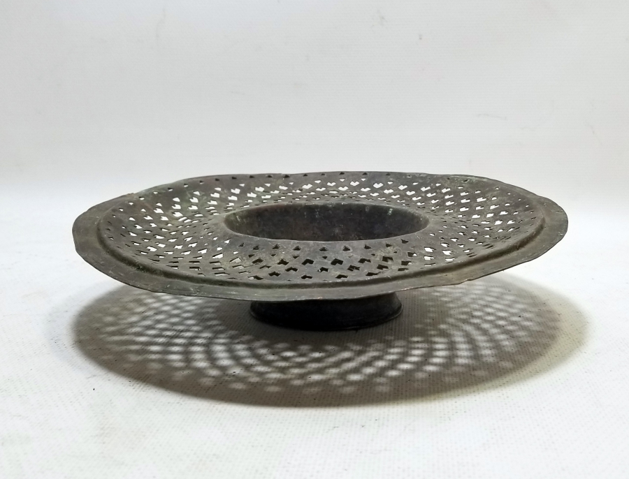 TESTERE İŞÇİLİKLİ OSMANLI DÖNEMİ BAKIR İBRİK SÜZGECİ