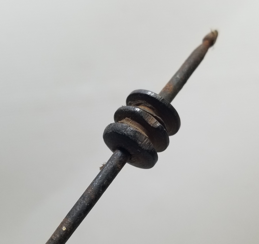 BURGUSU BOYNUZ SAPLI NADİR TİPTE OSMANLI DÖNEMİ RUFAİ ŞİŞİ