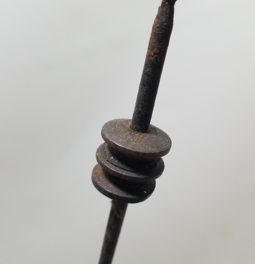 BURGUSU BOYNUZ SAPLI NADİR TİPTE OSMANLI DÖNEMİ RUFAİ ŞİŞİ