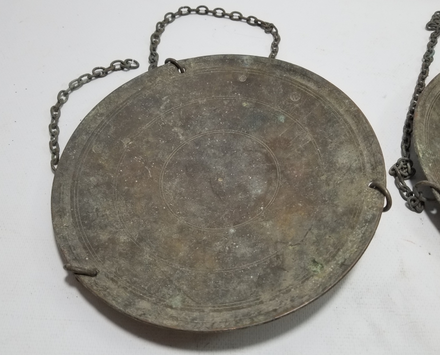 ÜZERLERİ TUĞRALI OSMANLI DÖNEMİ ÇİFT TERAZİ KEFESİ