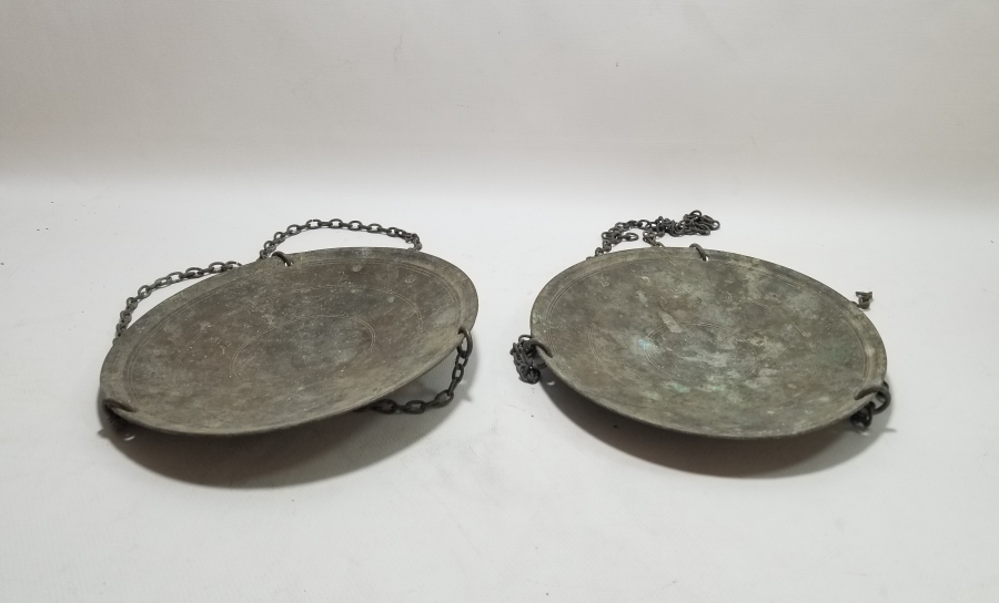 ÜZERLERİ TUĞRALI OSMANLI DÖNEMİ ÇİFT TERAZİ KEFESİ