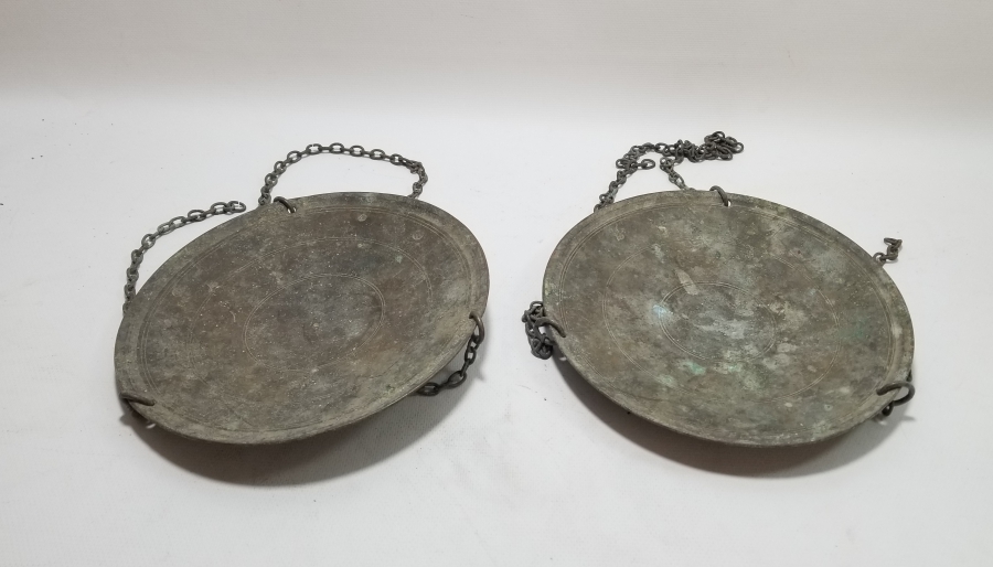 ÜZERLERİ TUĞRALI OSMANLI DÖNEMİ ÇİFT TERAZİ KEFESİ