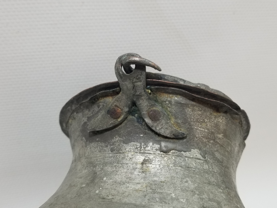 NADİR TİPTE OSMANLI DÖNEMİ BAKIR YOĞURT BAKRACI