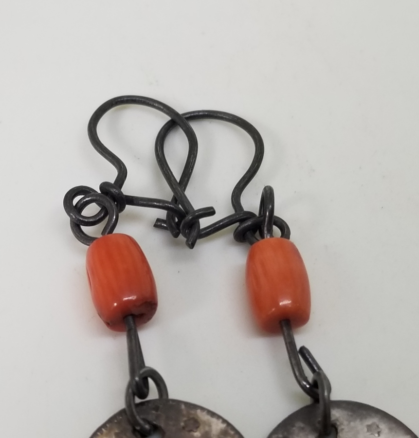 MERCANLI VE OSMANLI PARALI ÖZEL YAPIM GÜMÜŞ KÜPE