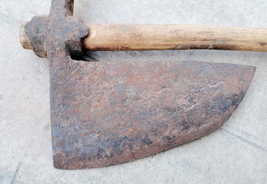 ÜZERİ USTA DAMGALI NADİR TİPTE EL YAPIMI OSMANLI DÖNEMİ TEBER