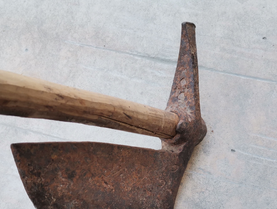 ÜZERİ USTA DAMGALI NADİR TİPTE EL YAPIMI OSMANLI DÖNEMİ TEBER