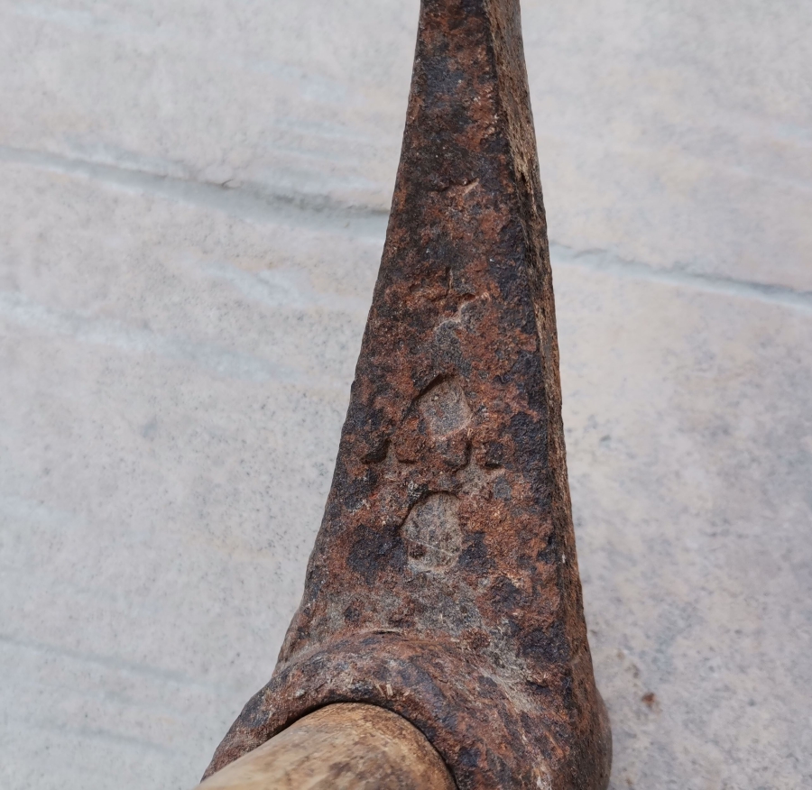 ÜZERİ USTA DAMGALI NADİR TİPTE EL YAPIMI OSMANLI DÖNEMİ TEBER