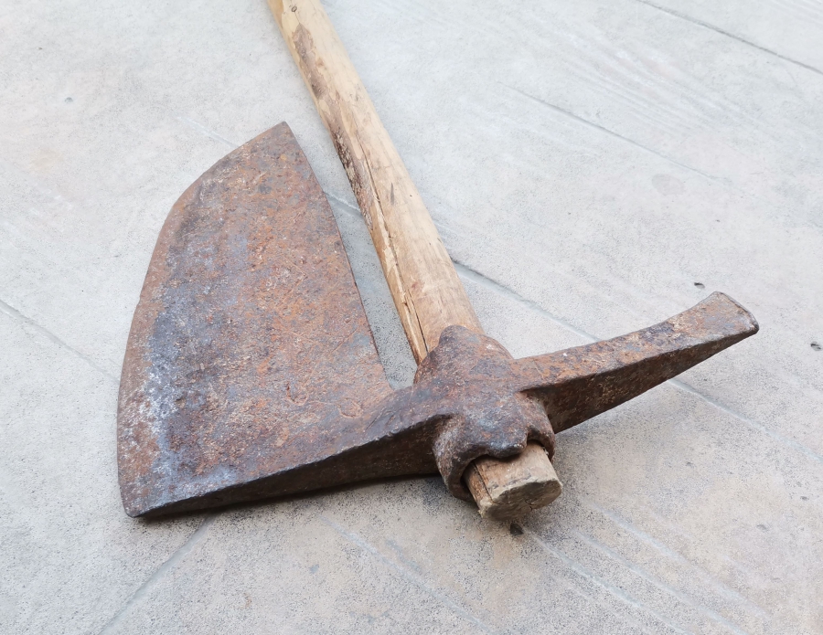 ÜZERİ USTA DAMGALI NADİR TİPTE EL YAPIMI OSMANLI DÖNEMİ TEBER