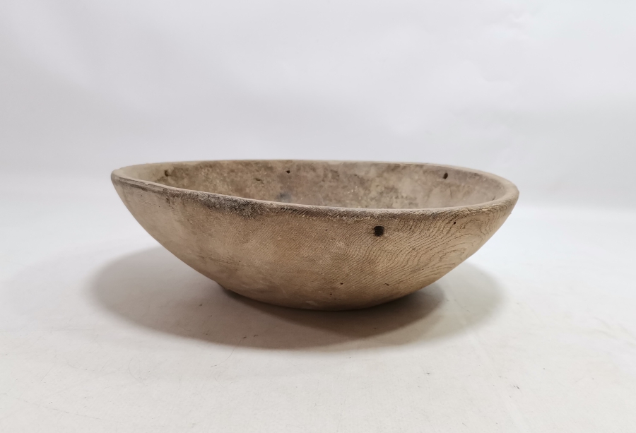 OSMANLI DÖNEMİ EL OYMA NADİR TİPTE HAMUR TEKNESİ