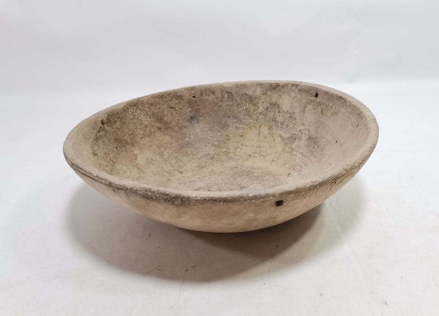 OSMANLI DÖNEMİ EL OYMA NADİR TİPTE HAMUR TEKNESİ