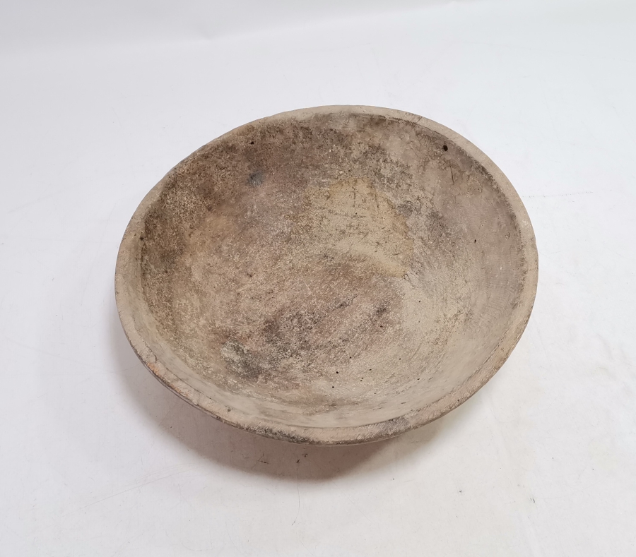 OSMANLI DÖNEMİ EL OYMA NADİR TİPTE HAMUR TEKNESİ