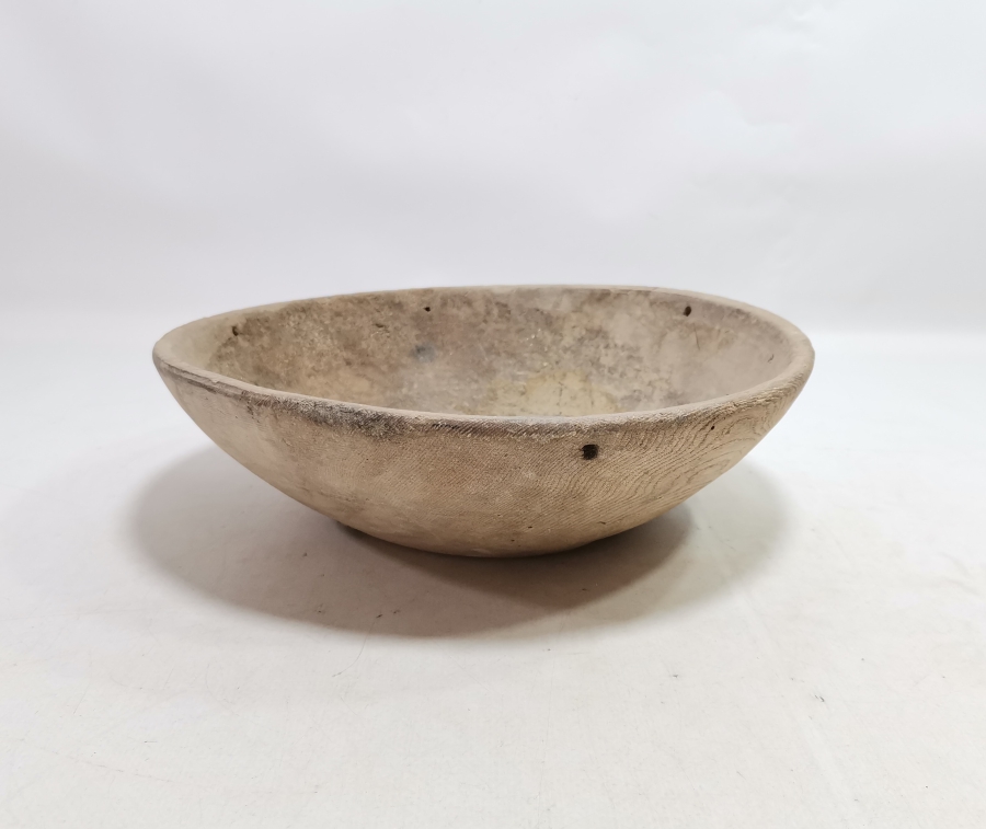 OSMANLI DÖNEMİ EL OYMA NADİR TİPTE HAMUR TEKNESİ