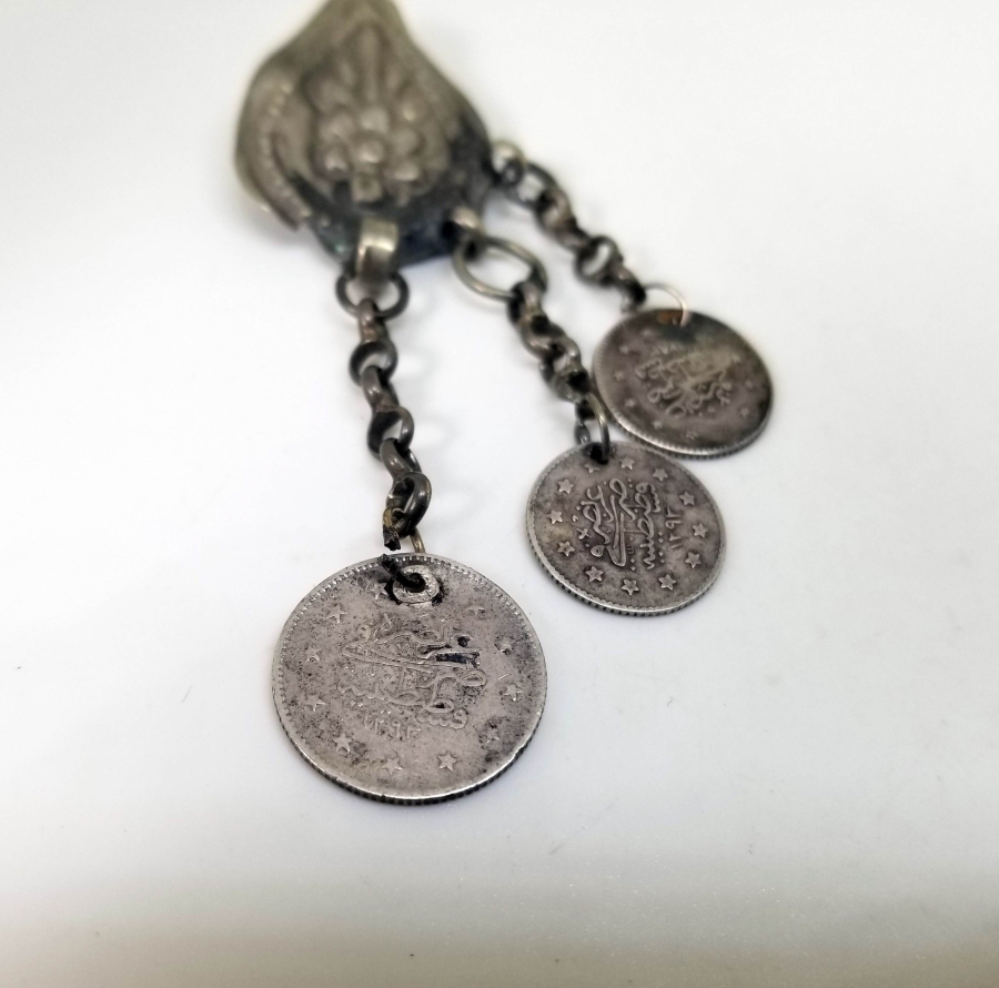 OSMANLI DÖNEMİ OSMANLI PARALI GÜMÜŞ FES SÜSÜ