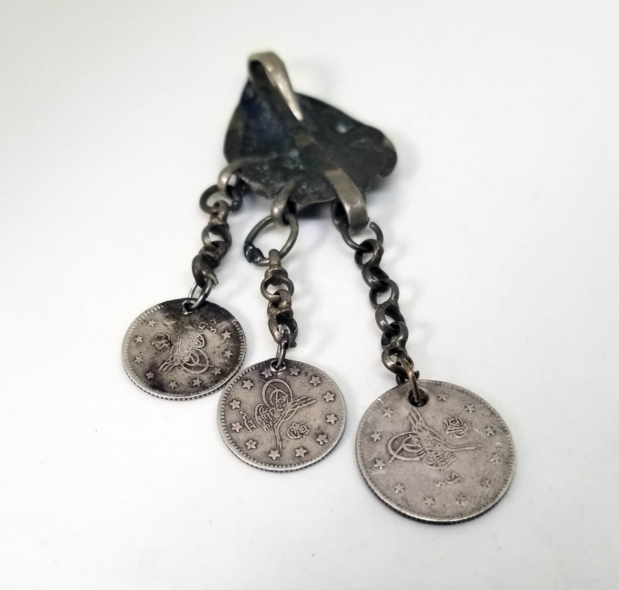 OSMANLI DÖNEMİ OSMANLI PARALI GÜMÜŞ FES SÜSÜ