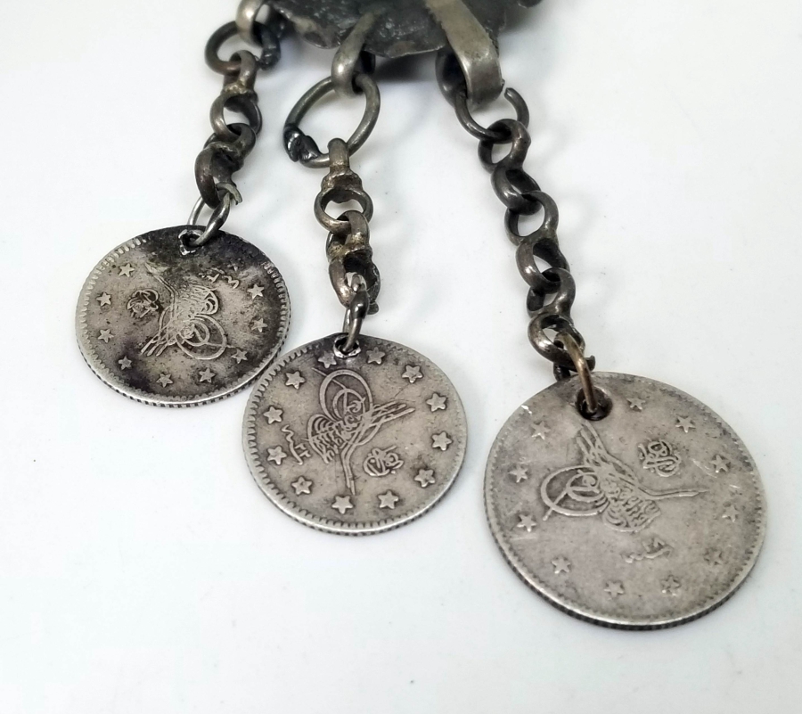 OSMANLI DÖNEMİ OSMANLI PARALI GÜMÜŞ FES SÜSÜ