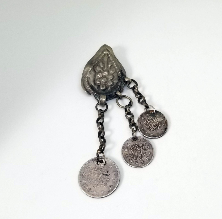 OSMANLI DÖNEMİ OSMANLI PARALI GÜMÜŞ FES SÜSÜ