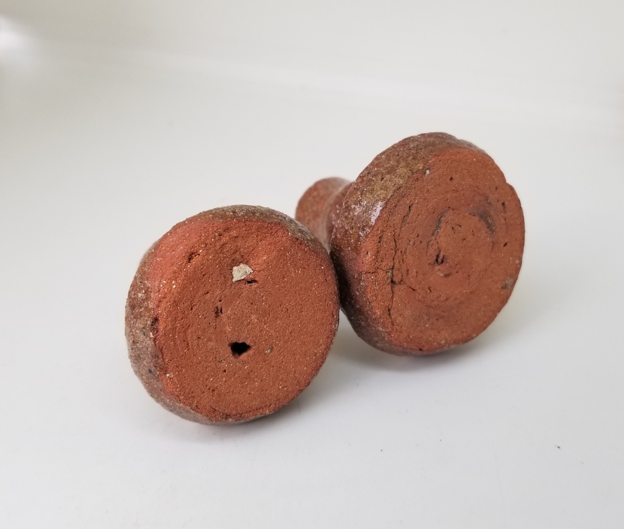 ÜZERİ SIRLI ANTİKA ÇİFT MİNYATÜR ÇANAKKALE MUMLUK