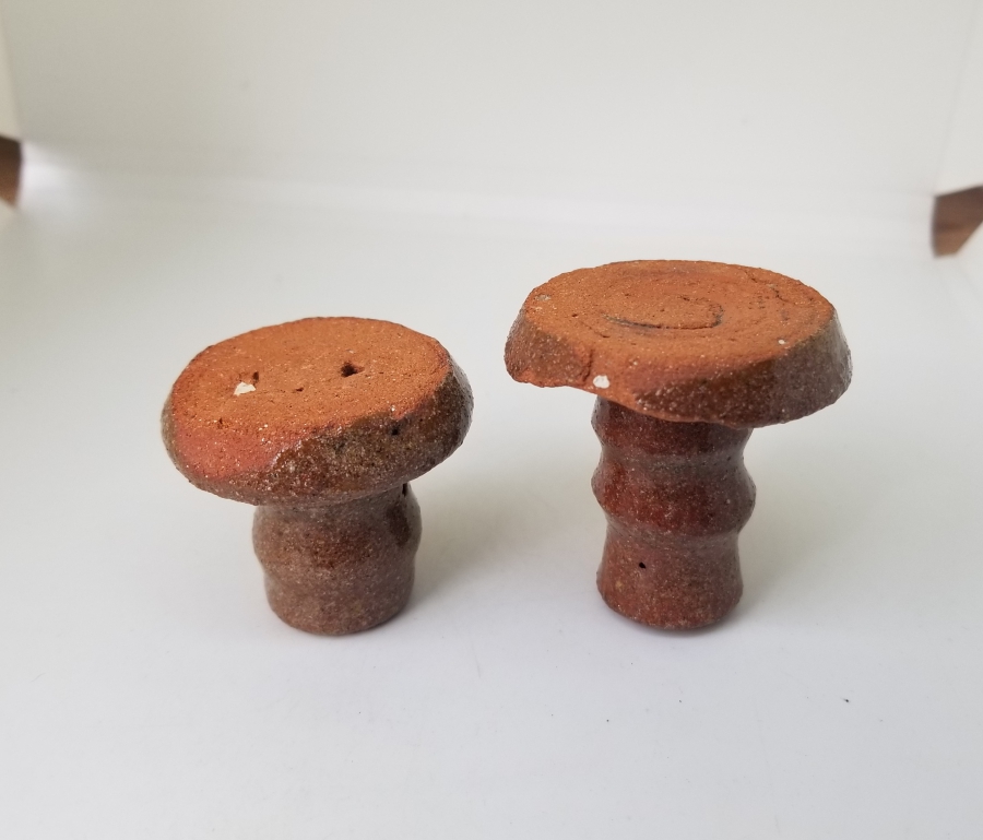 ÜZERİ SIRLI ANTİKA ÇİFT MİNYATÜR ÇANAKKALE MUMLUK