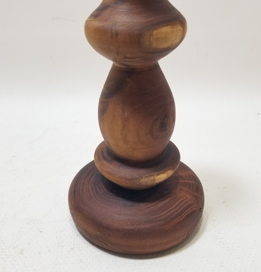 EL OYMA İŞÇİLİKLİ ANTİKA AHŞAP MUMLUK