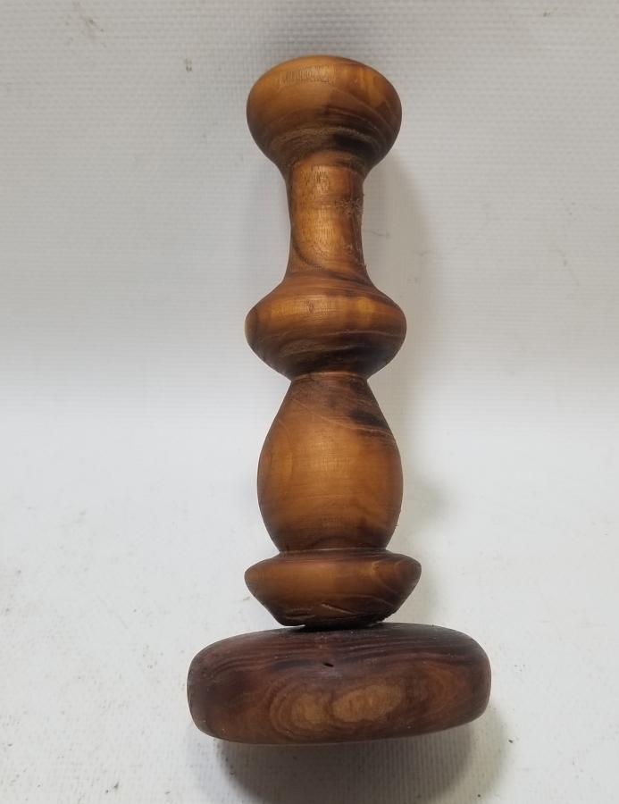 EL OYMA İŞÇİLİKLİ ANTİKA AHŞAP MUMLUK