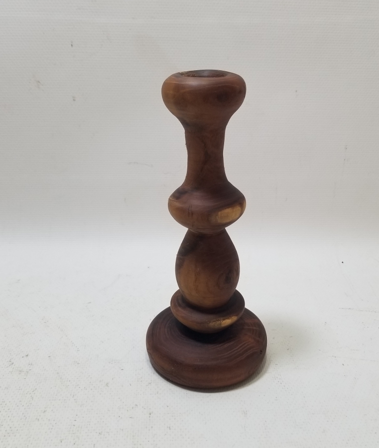 EL OYMA İŞÇİLİKLİ ANTİKA AHŞAP MUMLUK