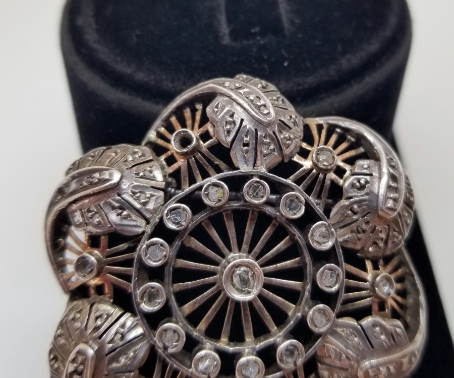 OSMANLI DÖNEMİ ELMAS TAŞLI BROŞ