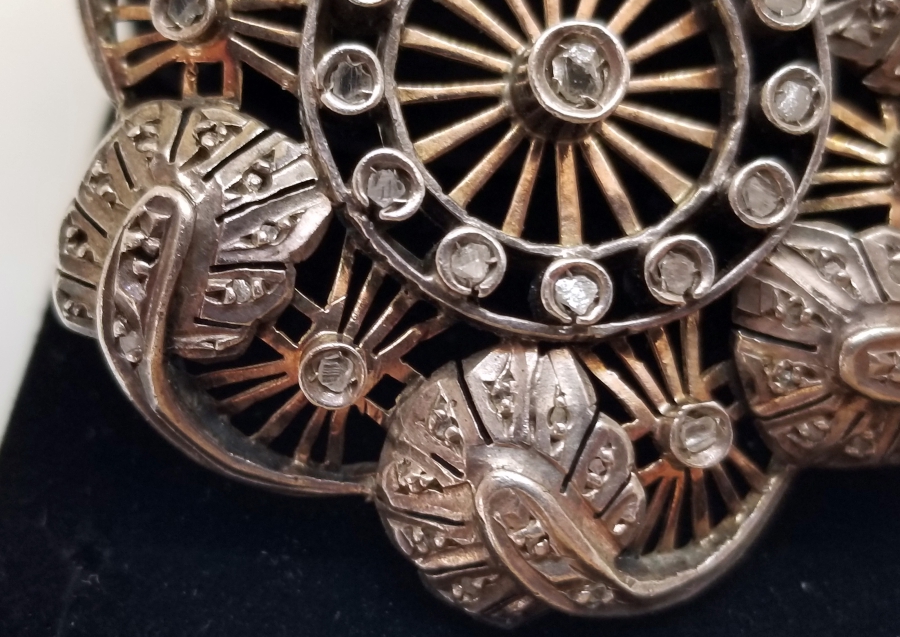 OSMANLI DÖNEMİ ELMAS TAŞLI BROŞ