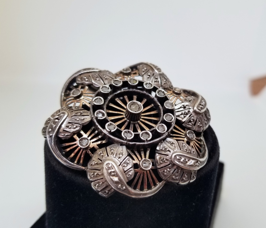 OSMANLI DÖNEMİ ELMAS TAŞLI BROŞ