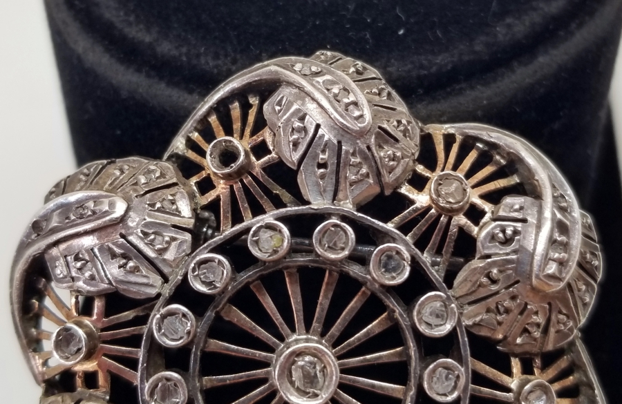 OSMANLI DÖNEMİ ELMAS TAŞLI BROŞ