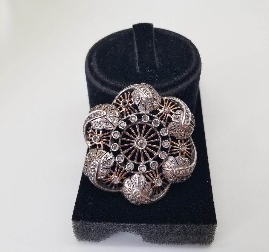 OSMANLI DÖNEMİ ELMAS TAŞLI BROŞ