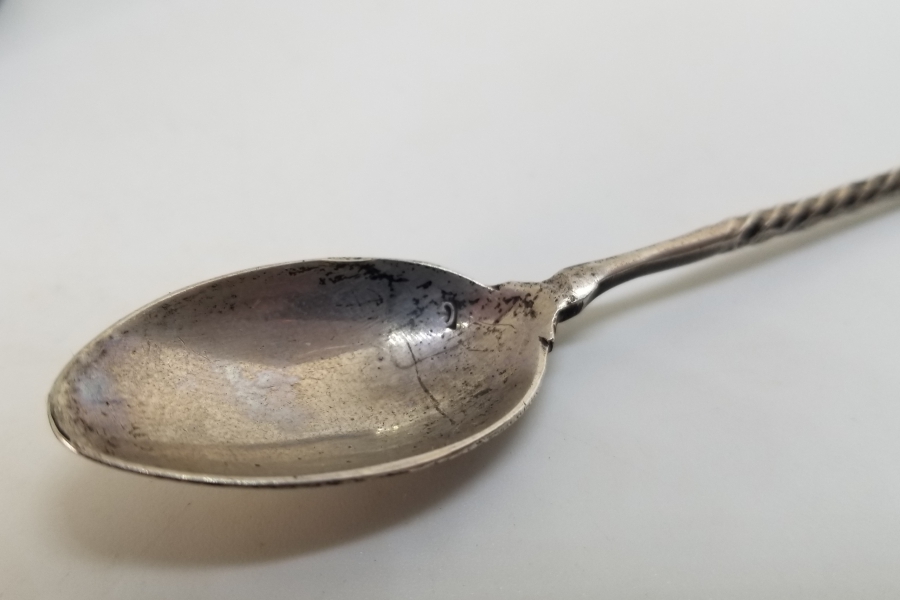 SAPI OSMANLICA YAZILI OSMANLI DÖNEMİ GÜMÜŞ KAŞIK