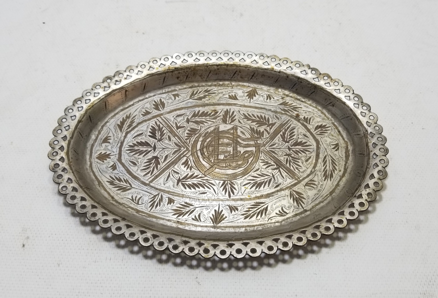 OSMANLI DÖNEMİ ESERİ İSTANBUL KAHVE TEPSİSİ