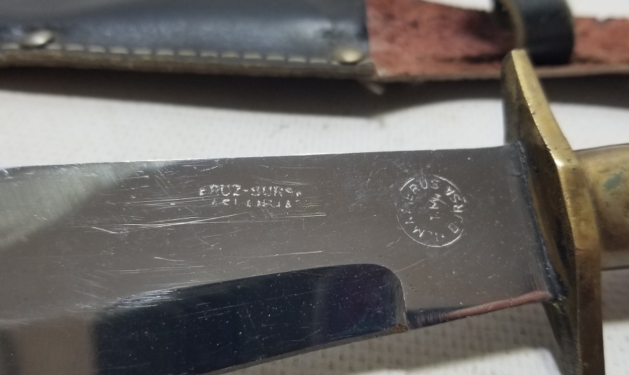 ORİJİNAL KININDA BOYNUZ SAPLI ANTİKA BURSA YAPIMI AVCI BIÇAĞI