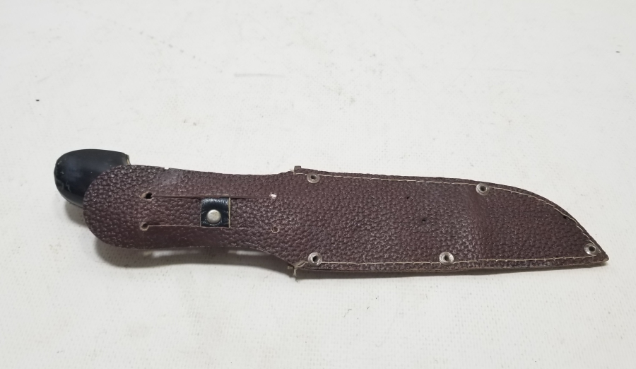 ORİJİNAL KININDA BOYNUZ SAPLI ANTİKA BURSA YAPIMI AVCI BIÇAĞI