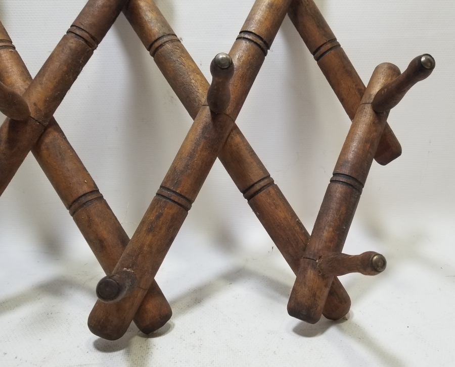 OSMANLI DÖNEMİ EL YAPIMI AHŞAP KÖRÜKLÜ KIYAFET ASKISI