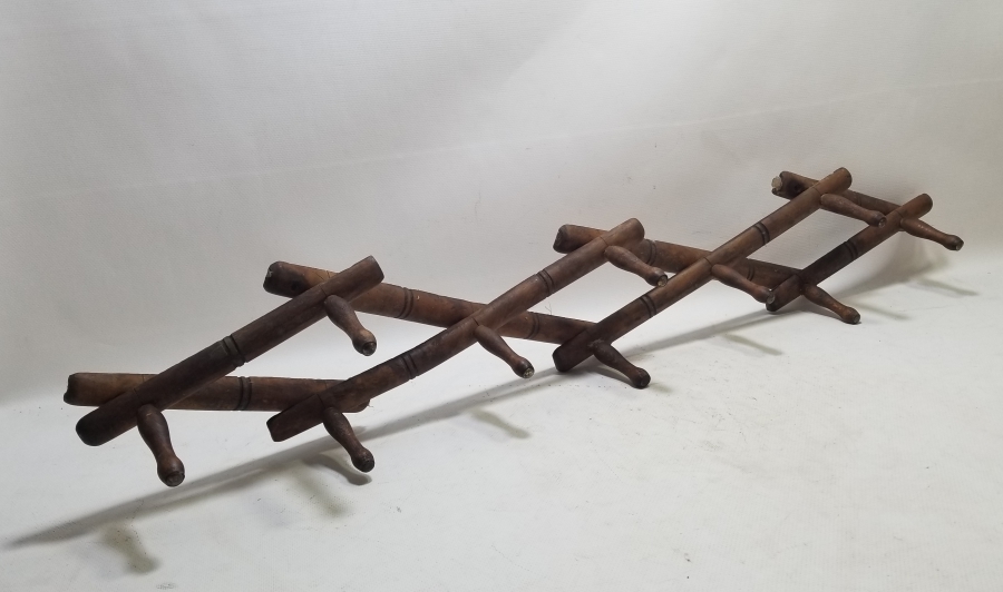 OSMANLI DÖNEMİ EL YAPIMI AHŞAP KÖRÜKLÜ KIYAFET ASKISI