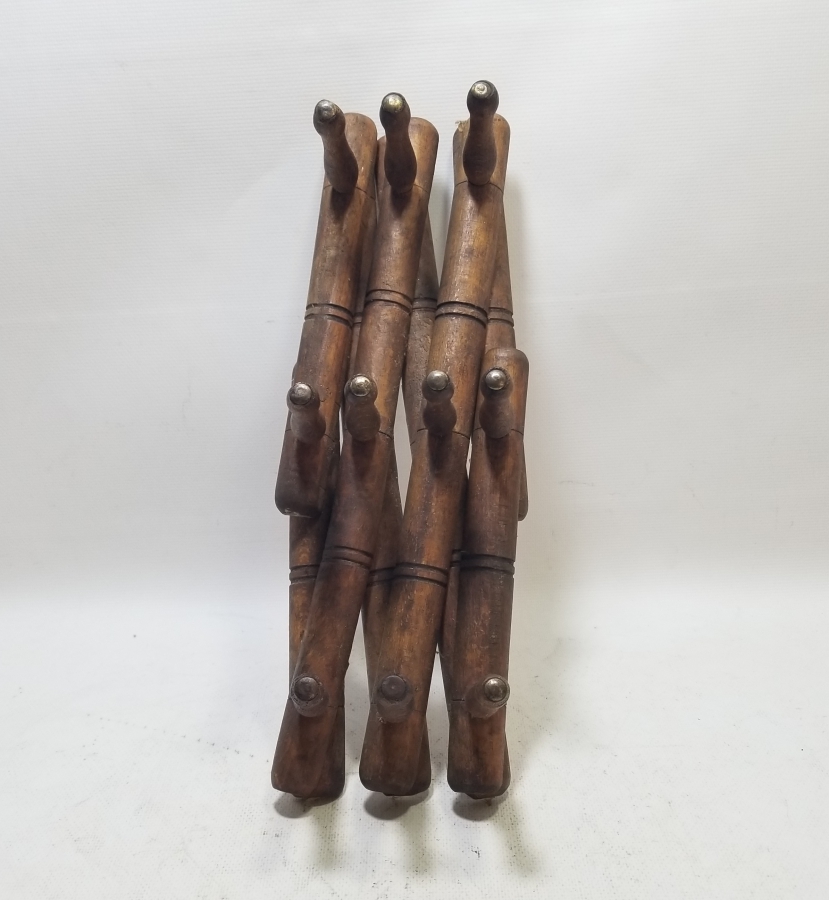 OSMANLI DÖNEMİ EL YAPIMI AHŞAP KÖRÜKLÜ KIYAFET ASKISI