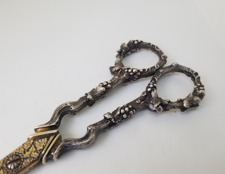 ÜZERİ ALTIN VERMEYLİ OSMANLI DÖNEMİ NADİR GÜMÜŞ MAKAS