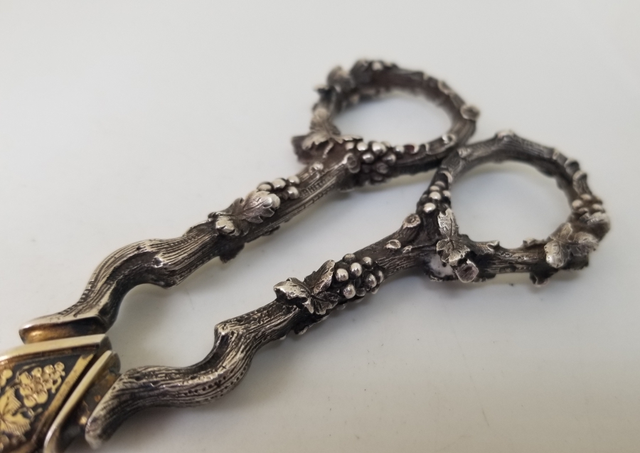 ÜZERİ ALTIN VERMEYLİ OSMANLI DÖNEMİ NADİR GÜMÜŞ MAKAS