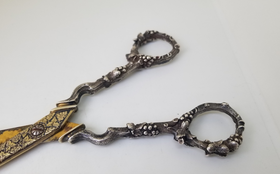 ÜZERİ ALTIN VERMEYLİ OSMANLI DÖNEMİ NADİR GÜMÜŞ MAKAS