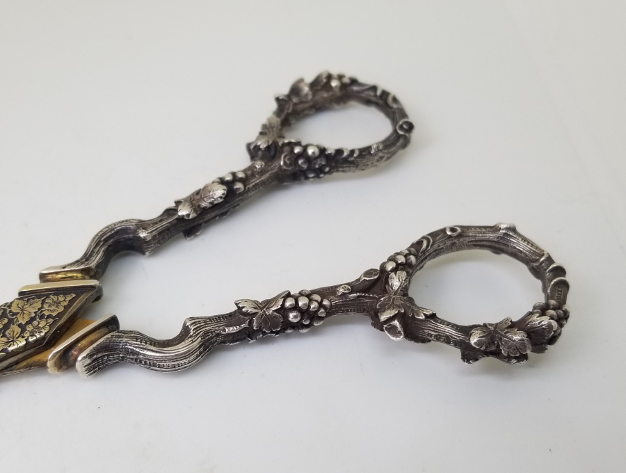 ÜZERİ ALTIN VERMEYLİ OSMANLI DÖNEMİ NADİR GÜMÜŞ MAKAS