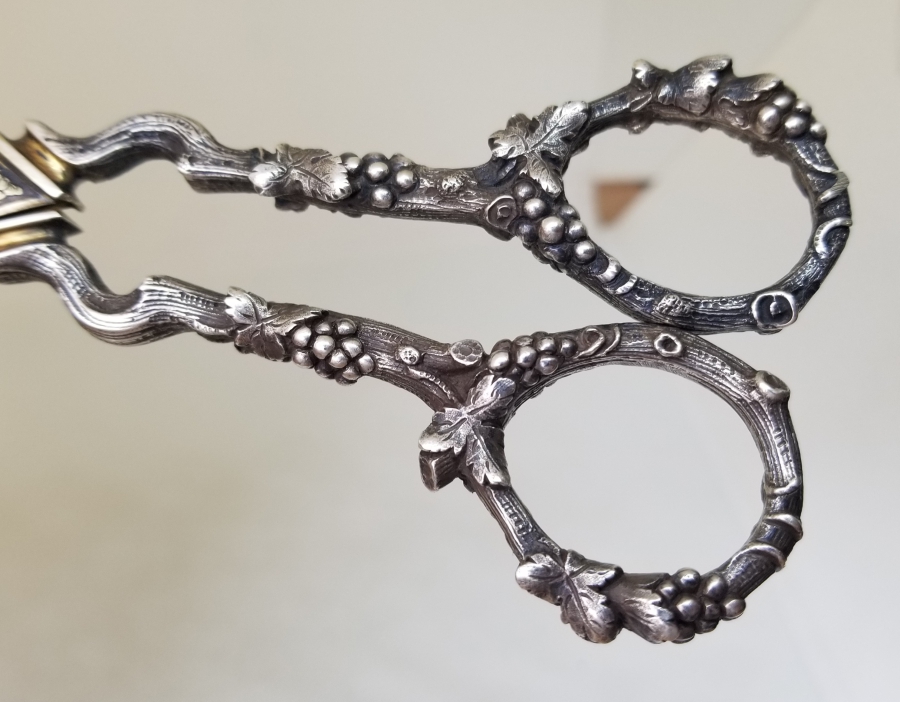 ÜZERİ ALTIN VERMEYLİ OSMANLI DÖNEMİ NADİR GÜMÜŞ MAKAS