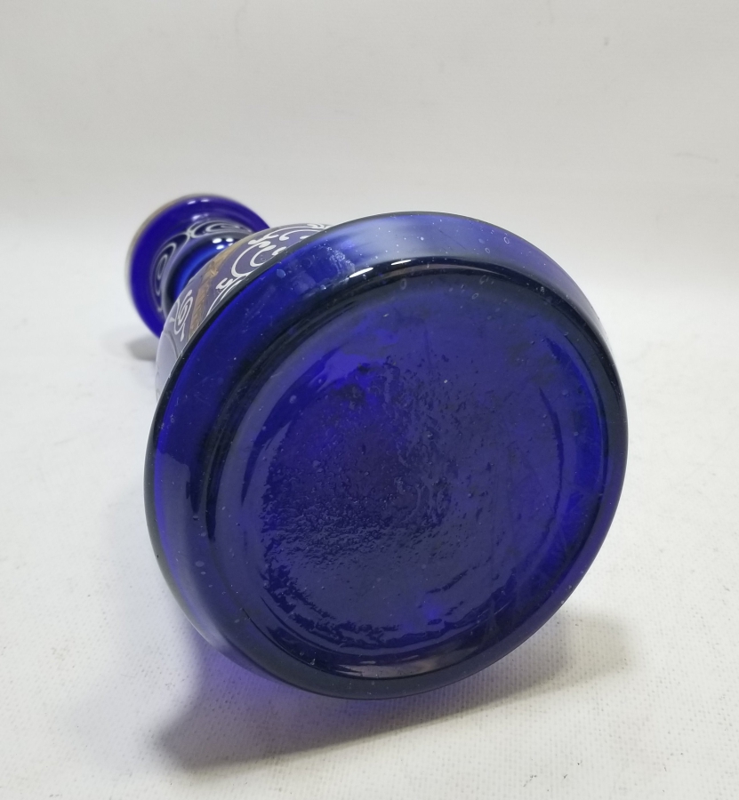 ALTIN VARAKLI VE MİNE İŞÇİLİKLİ OSMANLI DÖNEMİ NARGİLE ŞİŞESİ