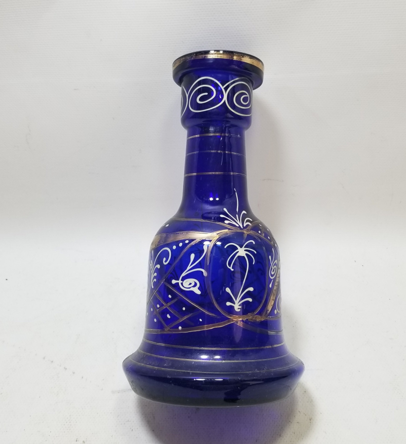 ALTIN VARAKLI VE MİNE İŞÇİLİKLİ OSMANLI DÖNEMİ NARGİLE ŞİŞESİ