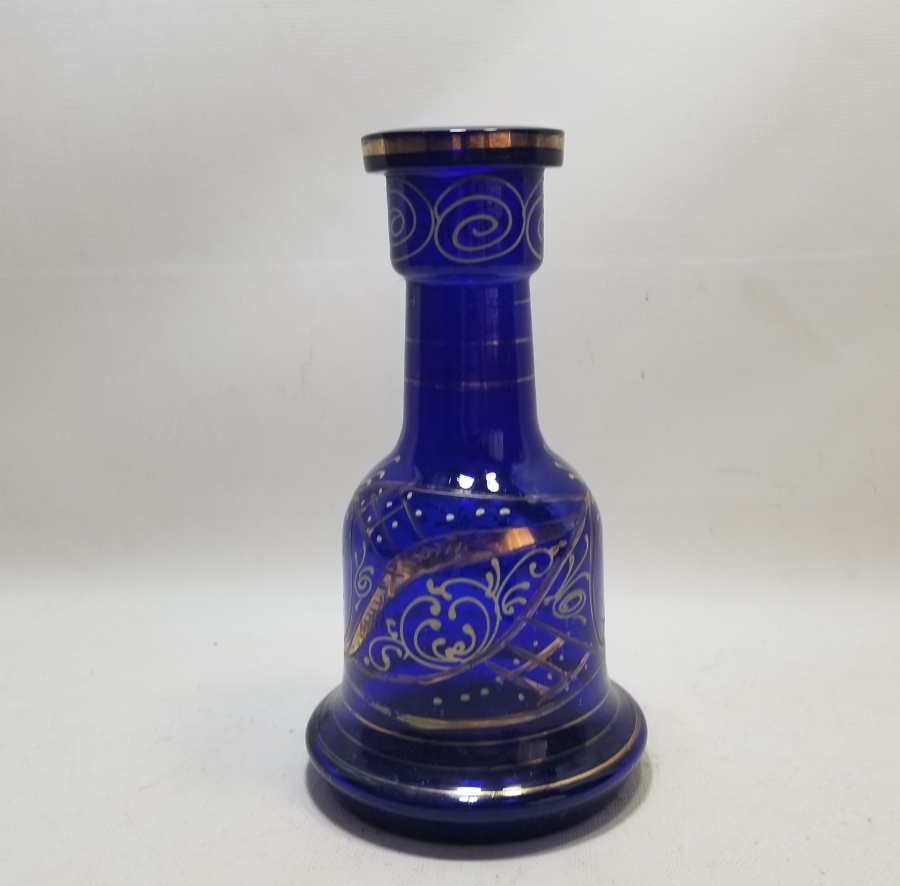 ALTIN VARAKLI VE MİNE İŞÇİLİKLİ OSMANLI DÖNEMİ NARGİLE ŞİŞESİ