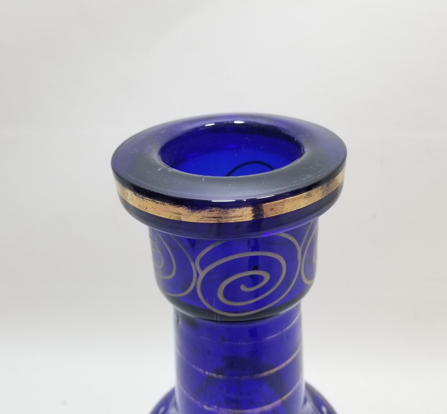 ALTIN VARAKLI VE MİNE İŞÇİLİKLİ OSMANLI DÖNEMİ NARGİLE ŞİŞESİ