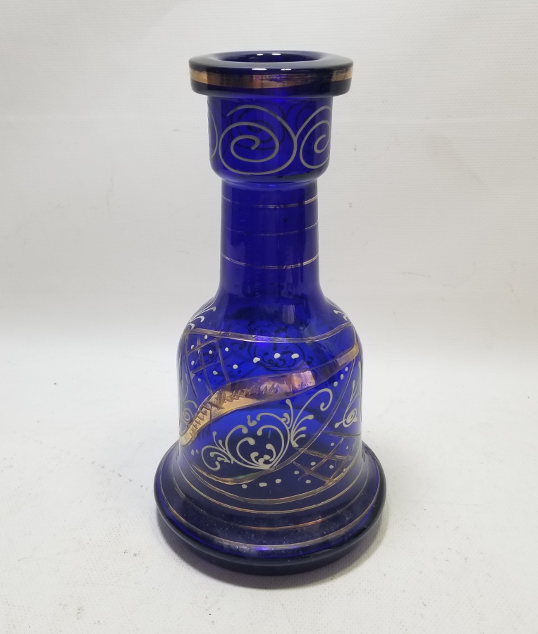 ALTIN VARAKLI VE MİNE İŞÇİLİKLİ OSMANLI DÖNEMİ NARGİLE ŞİŞESİ