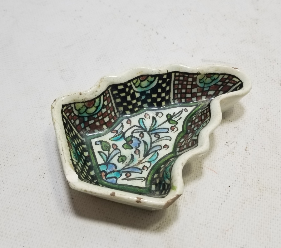 OSMANLI DÖNEMİ KUBBELİ FORMLU EL BOYAMA KÜTAHYA HURMALIK - İFTARİYELİK